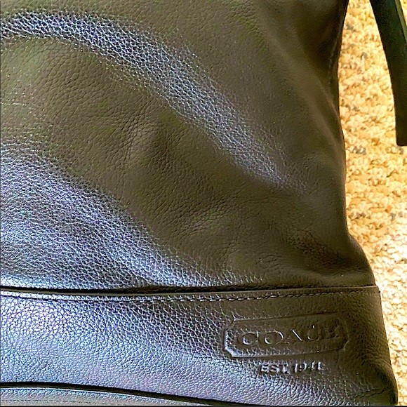 Black Leather Coach Bag - Picture 1 of 4